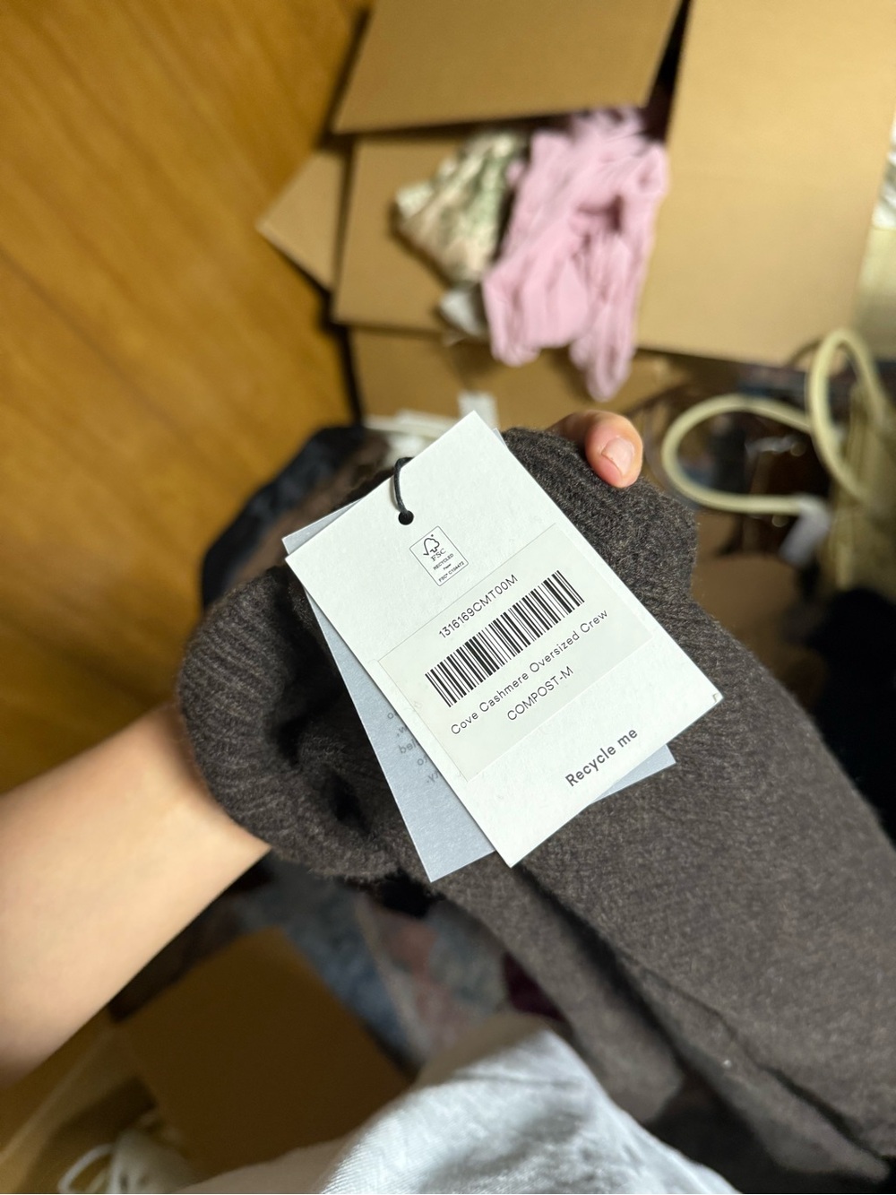 Reformation Cove Cashmere Oversized Crew - Picture 5 of 5